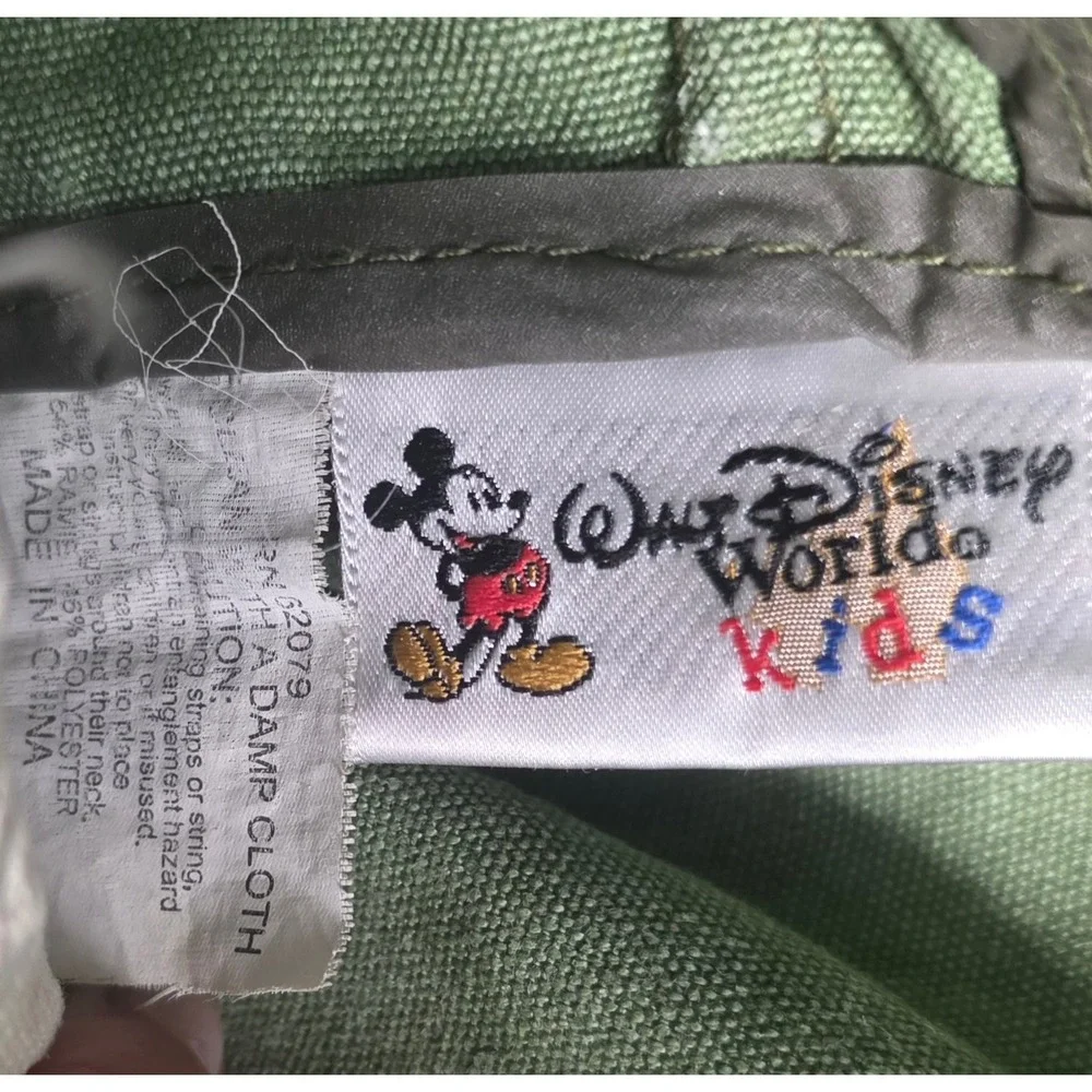 Walt‎ Disney World Kids Backpack Green Tropical Hibiscus Surf Lizard 15in